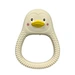 penguin ring teether natural rubber